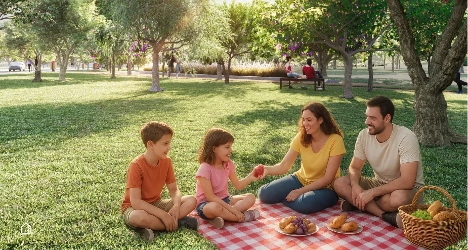 Espaço de picnic do Smart Urba