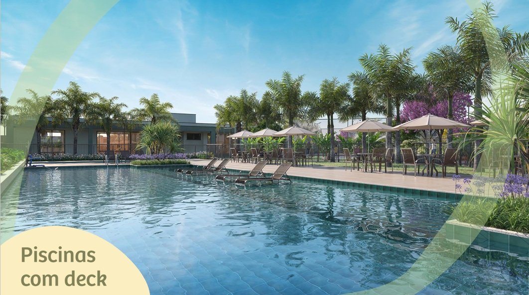 Piscinas com deck do Estilo Urba